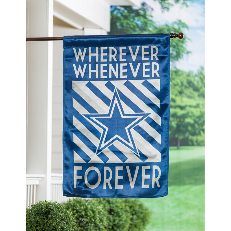 Evergreen Flag,Dallas Cowboys, WWF Fan REG,28x0.05x44 Inches