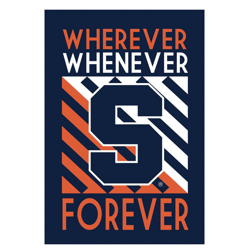 Evergreen Flag,Syracuse University, WWF Fan REG,28x44x0.05 Inches