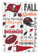 Tampa Bay Buccaneers, Moire Flag, House Size, Fall Seasonal,13m3829