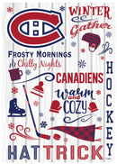 Montreal Canadiens, Moire Flag, House Size, Fall Seasonal,13m4364