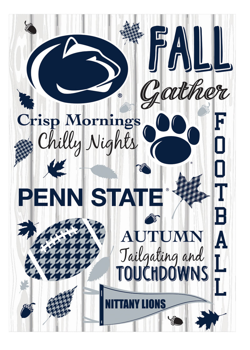 Evergreen Flag,Penn State, Moire Flag, House Size, Fall Seasonal,28x0.25x44 Inches