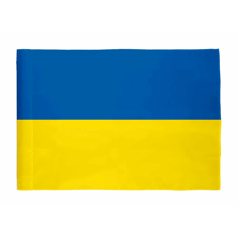 Evergreen Flag,Ukraine Support House Suede Flag,0.02x29x43 Inches