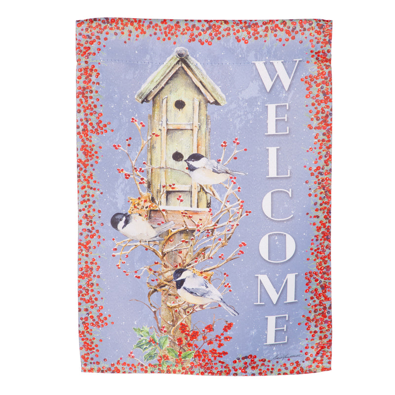 Chickadee Dee Dee's Suede House Flag,13s12423