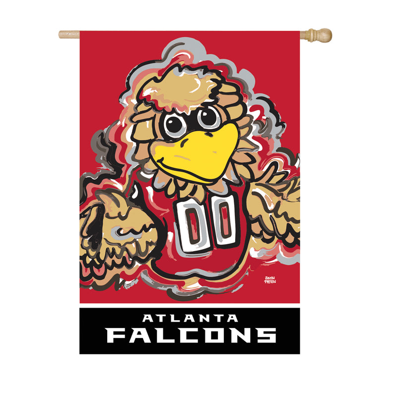 Evergreen Flag,Atlanta Falcons, Suede REG Justin Patten,29x0.2x43 Inches