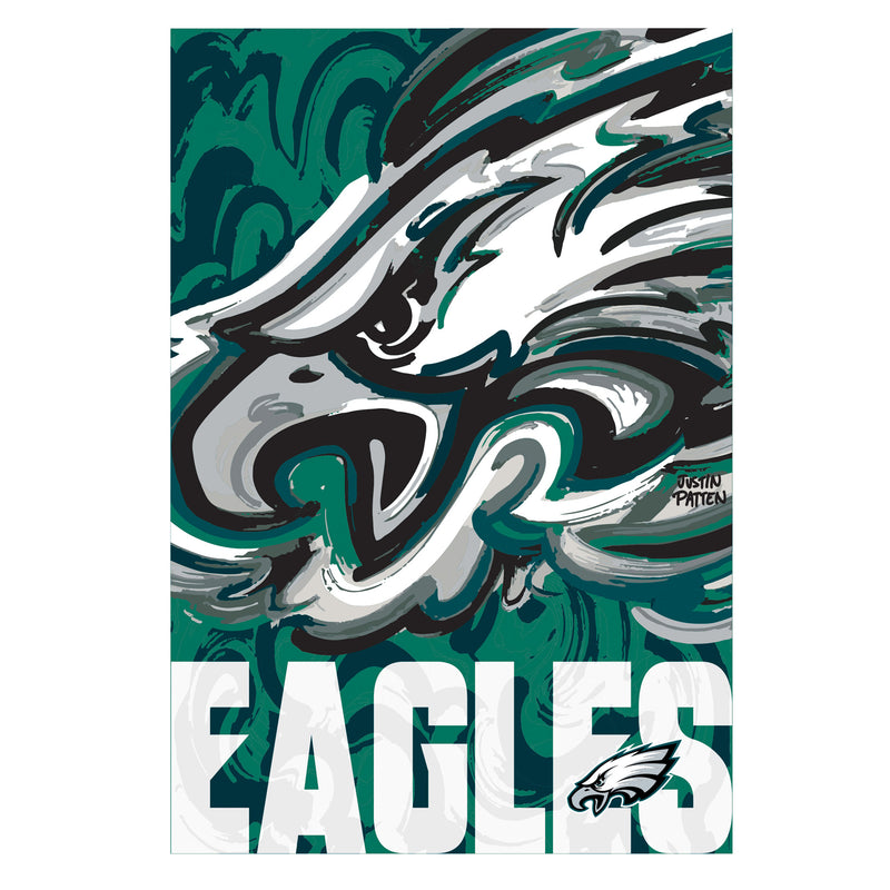 Philadelphia Eagles, Suede REG, Justin Patten Logo,29"X0.2"X43"