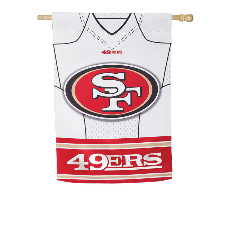 Evergreen Flag,Flag, DS Suede, Foil, Reg, Jersey, San Francisco 49ers,43x29x0.1 Inches