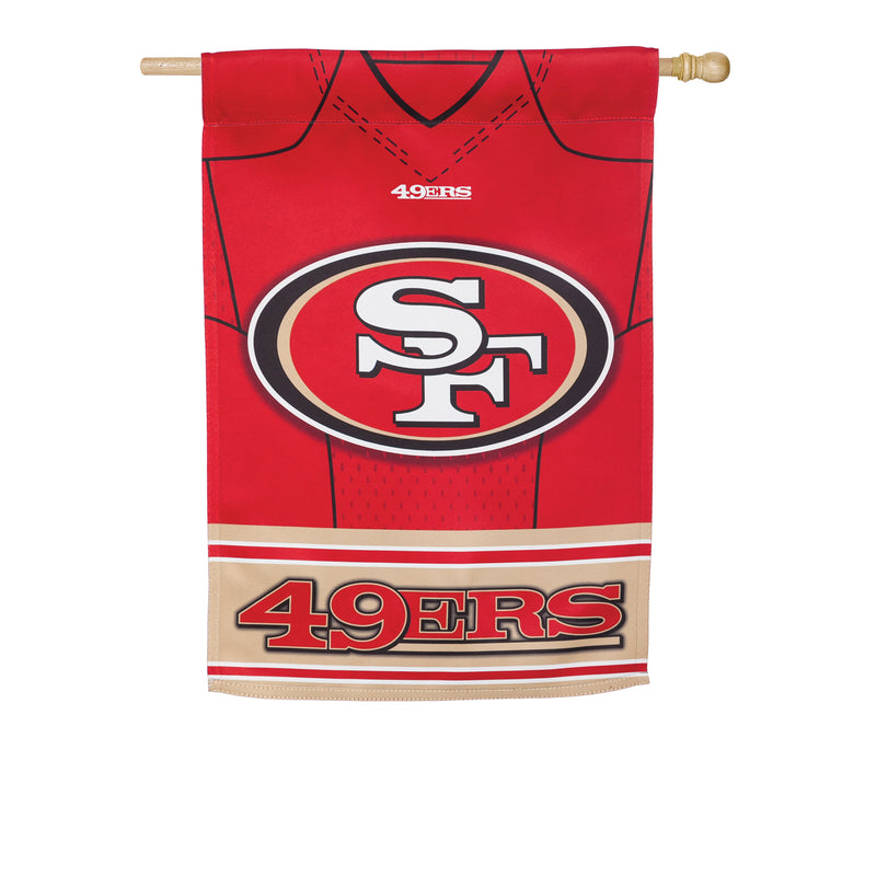 Evergreen Flag,Flag, DS Suede, Foil, Reg, Jersey, San Francisco 49ers,43x29x0.1 Inches
