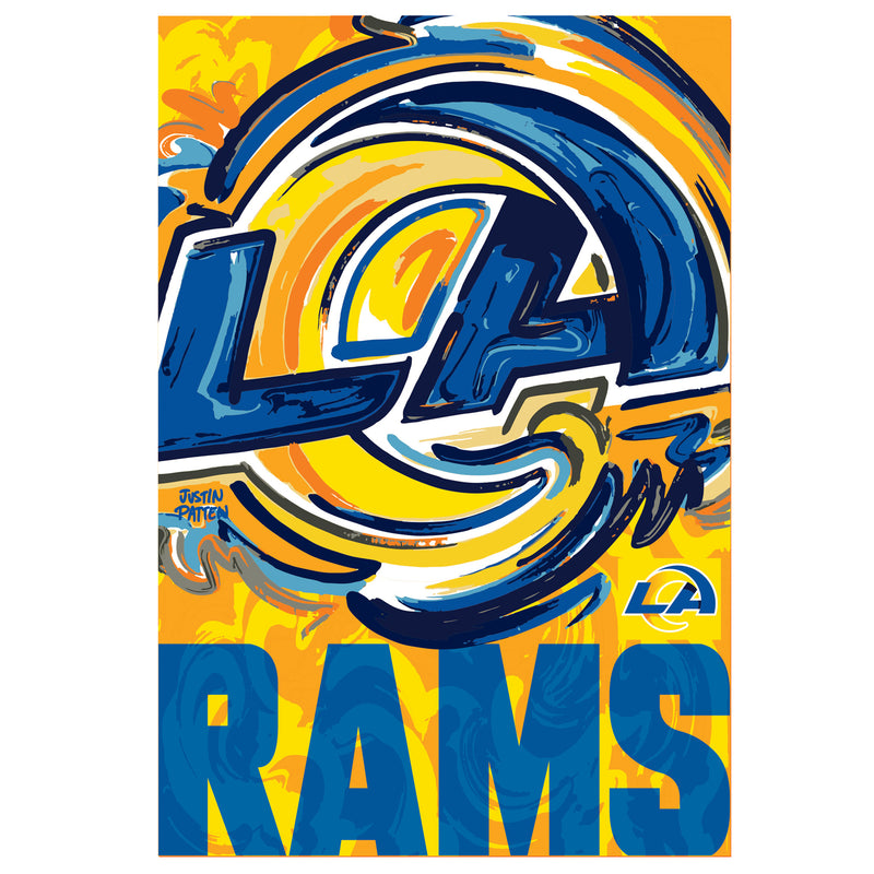 Los Angeles Rams, Suede REG, Justin Patten Logo,13s3828jpal