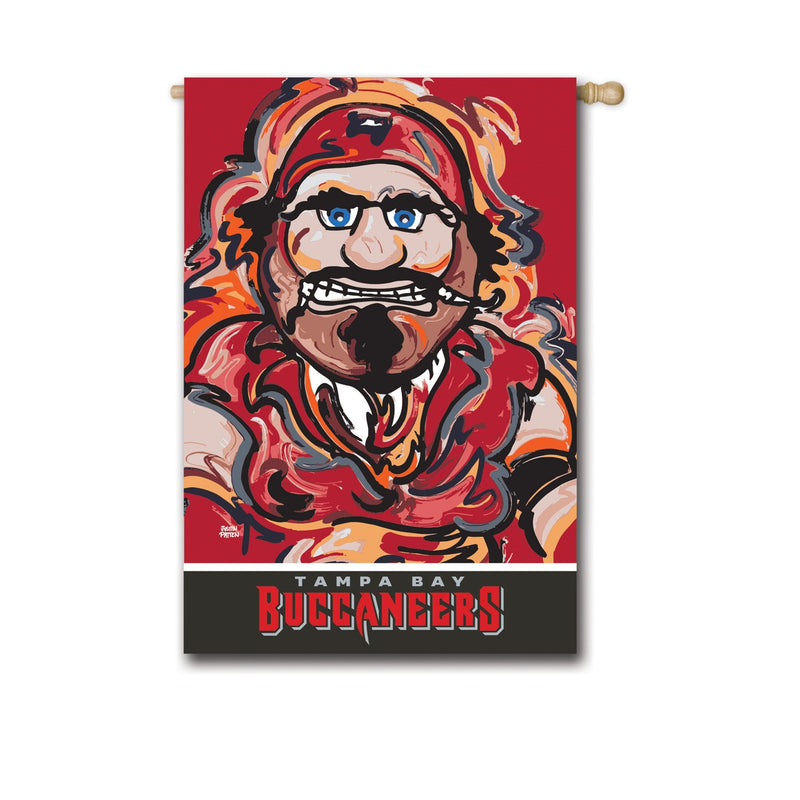 Evergreen Flag,Tampa Bay Buccaneers, Suede REG Justin Patten,18x12.5x0.2 Inches