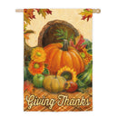 Farm Cornucopia House Suede Flag,13s4646