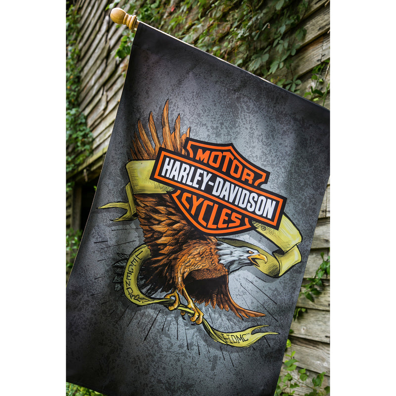 Evergreen Flag,Flag, Suede, Reg, DS, Legendary Eagle, H-D,29x43x0.2 Inches