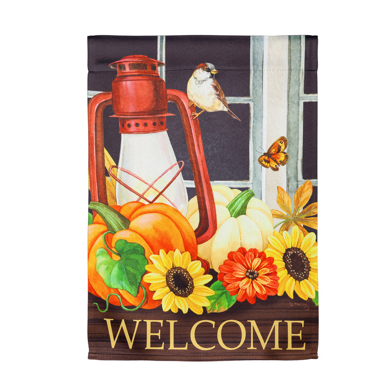 Harvest Lantern House Suede Flag,13s9994