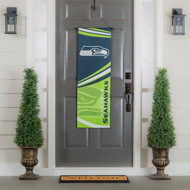 Evergreen Seattle Seahawks, Dowel Banner, 46'' x 15'' inches