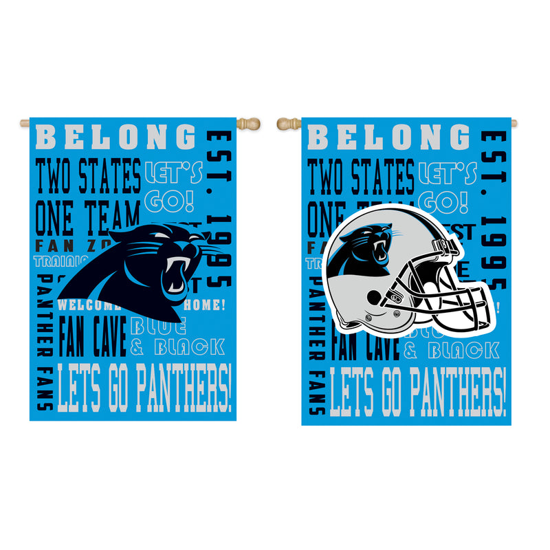 Evergreen Carolina Panthers, Fan Rules ES REG, 44'' x 28'' inches