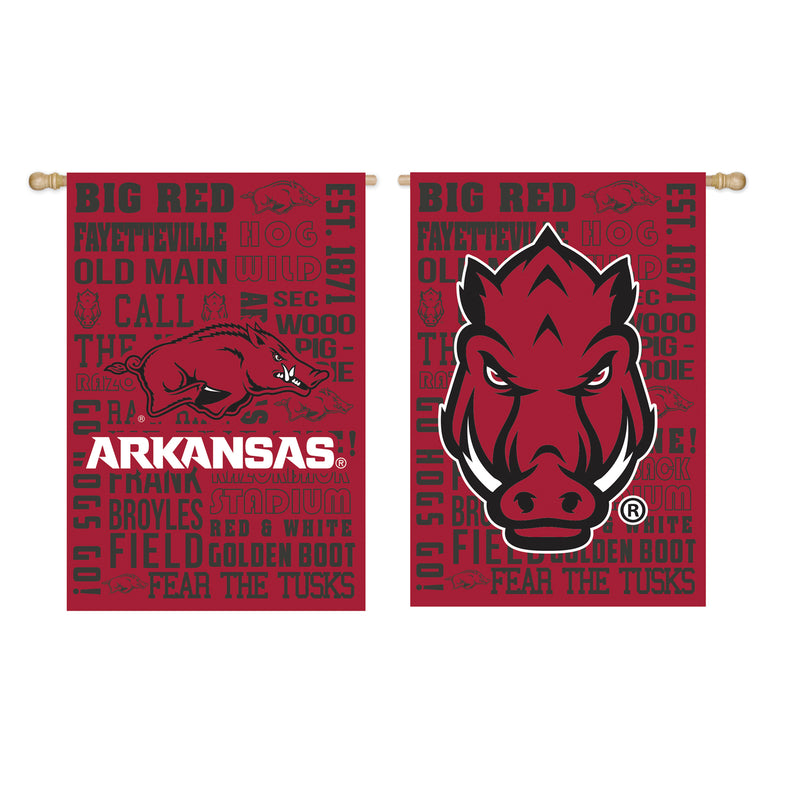 Evergreen Fan Rules ES REG, University of Arkansas, 43'' x 29'' inches