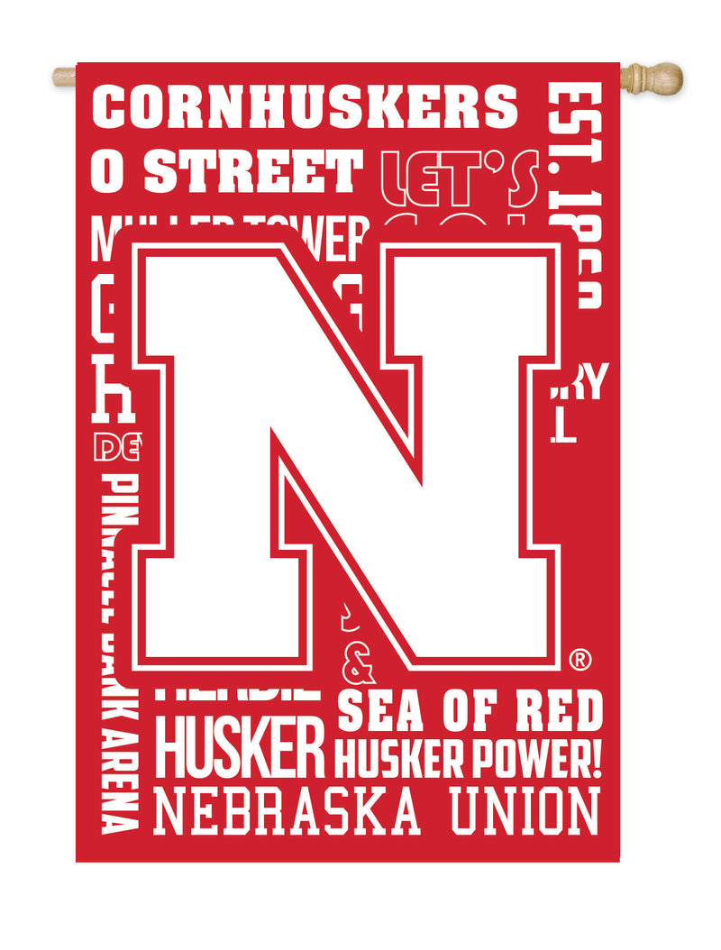 Evergreen University of Nebraska, Fan Rules ES REG, 44'' x 28'' inches