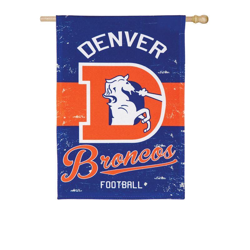 Evergreen Denver Broncos, Vintage Linen REG, 44'' x 28'' inches