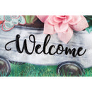 Galvanized Wagon with Succulents House Linen Flag,13l8897bl