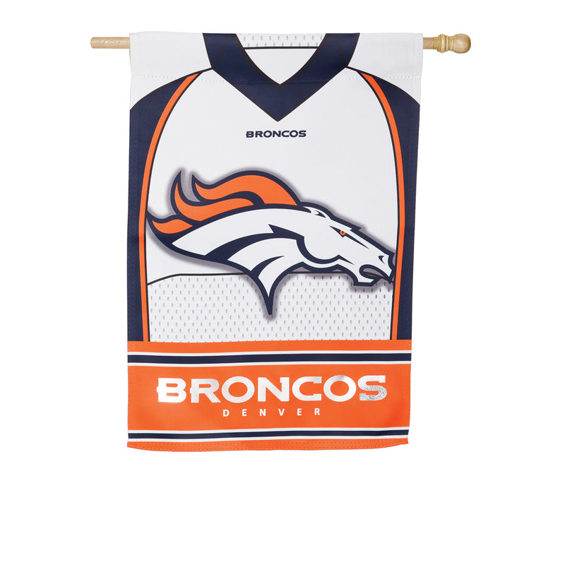 Flag, DS Suede, Foil, Reg, Jersey, Denver Broncos,13s3809blj