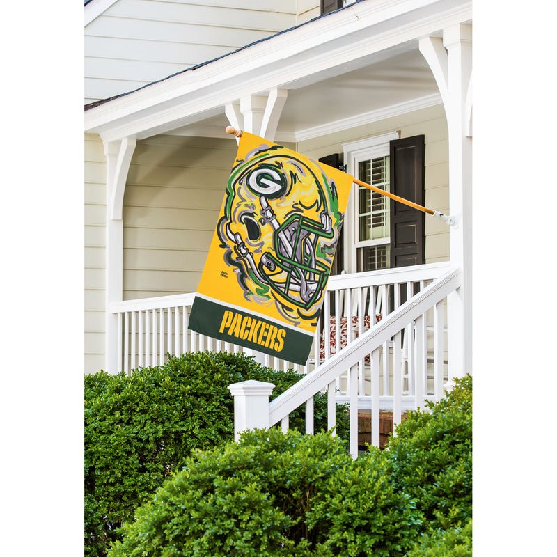 Evergreen Green Bay Packers, Suede REG Justin Patten, 43'' x 29'' inches
