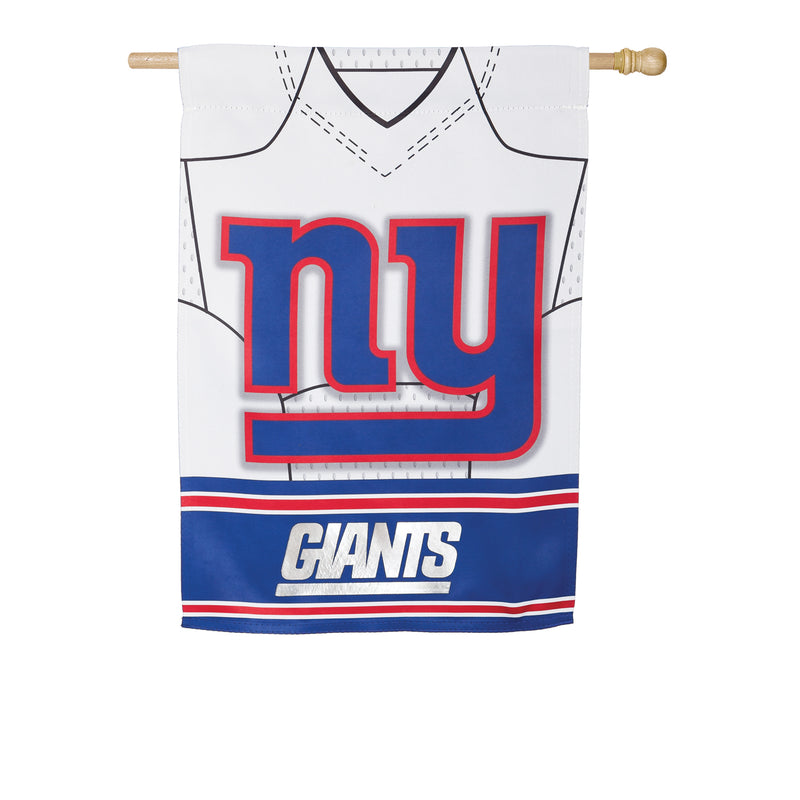 Evergreen Flag, DS Suede, Foil, Reg, Jersey, New York Giants, 43'' x 29'' inches