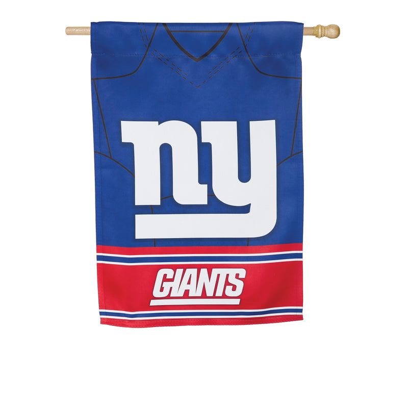 Evergreen Flag, DS Suede, Foil, Reg, Jersey, New York Giants, 43'' x 29'' inches