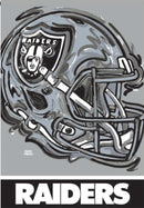 Las Vegas Raiders Helmet, Suede REG JPA,13s3822jpab