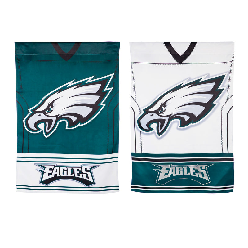 Evergreen Flag, DS Suede, Foil, Reg, Jersey, Philadelphia Eagles, 43'' x 29'' inches