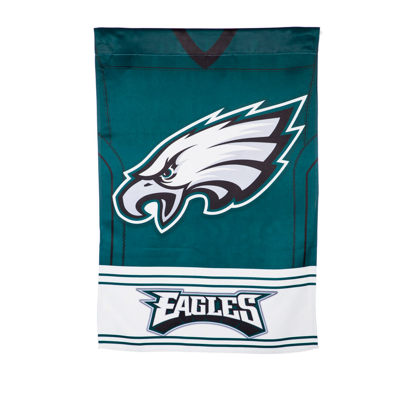 Evergreen Flag, DS Suede, Foil, Reg, Jersey, Philadelphia Eagles, 43'' x 29'' inches