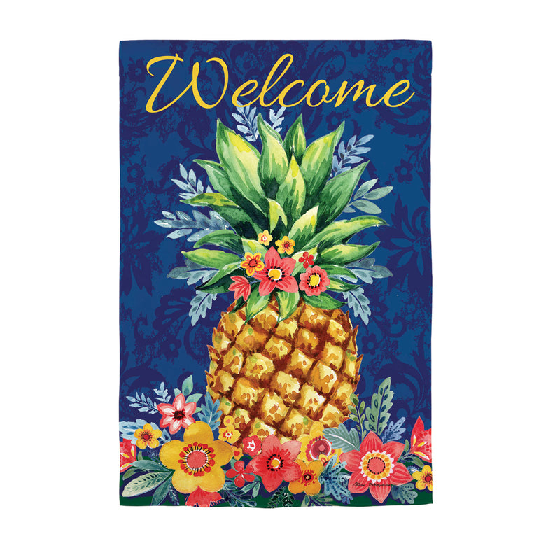 Boho Pineapple House Suede Flag,13s9824
