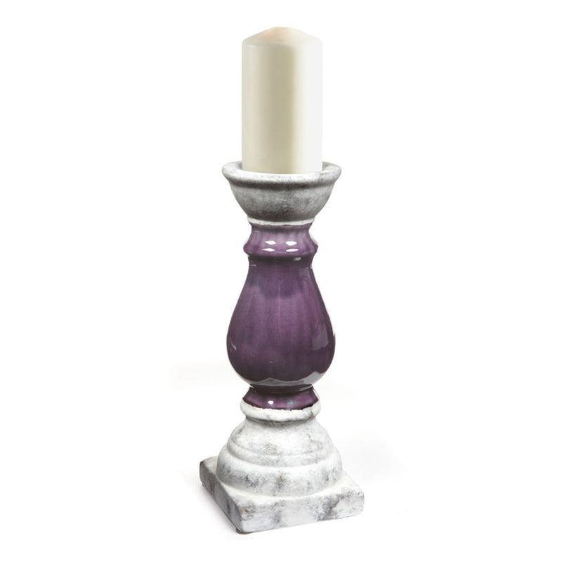 FLORENTINA CANDLEHOLER MD AUBERGINE, 5x5x12 Inches