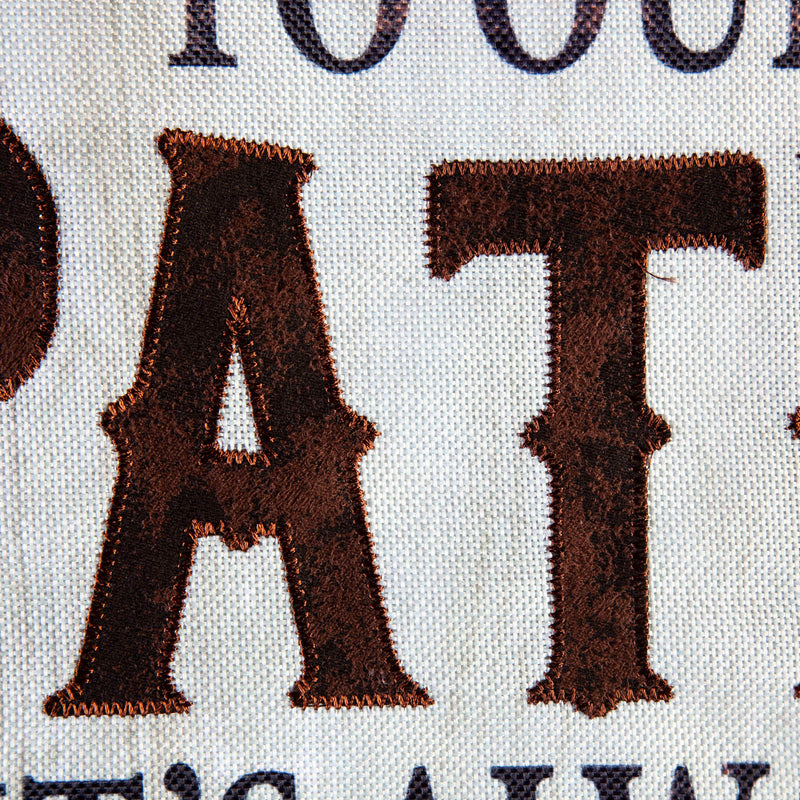 Welcome to Our Patio Garden Burlap Flag, 18"x12.5"inches
