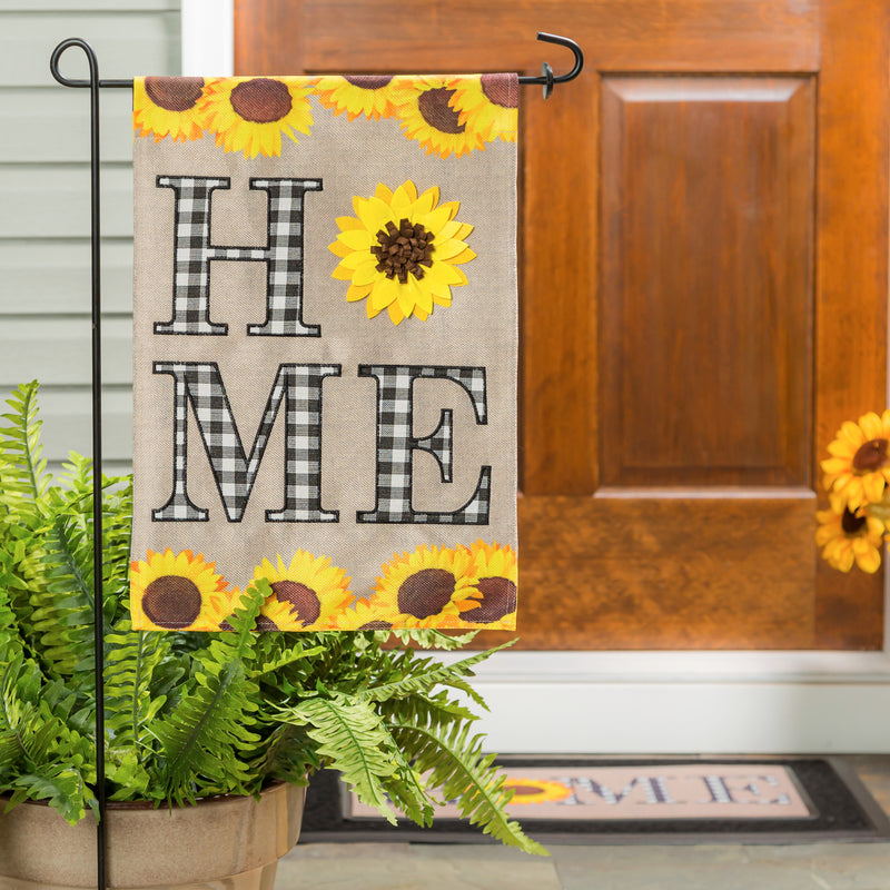 Evergreen Flag,Sunflower Home Garden Burlap Flag,12.5x18x0.2 Inches