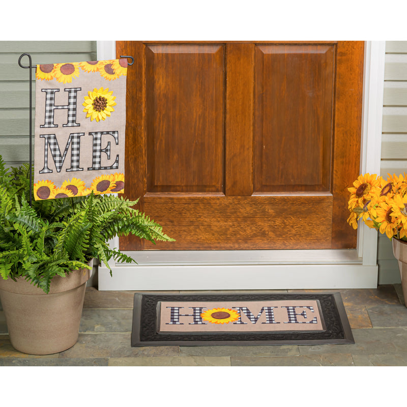 Evergreen Flag,Sunflower Home Garden Burlap Flag,12.5x18x0.2 Inches