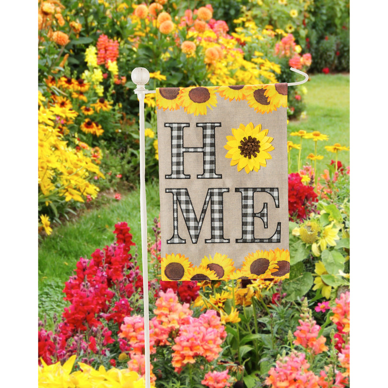 Evergreen Flag,Sunflower Home Garden Burlap Flag,12.5x18x0.2 Inches