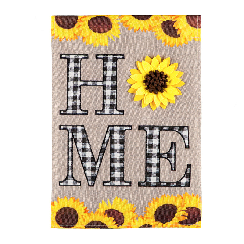 Evergreen Flag,Sunflower Home Garden Burlap Flag,12.5x18x0.2 Inches