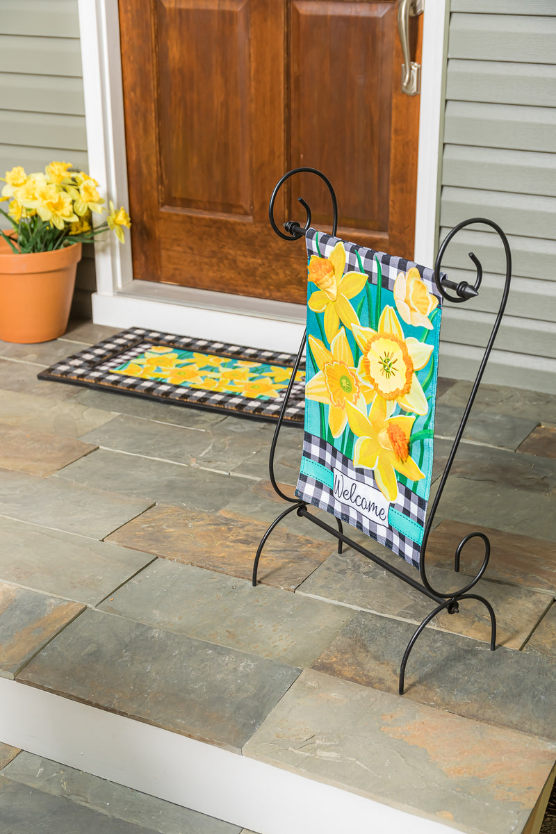 Evergreen Flag,Daffodil Garden Garden Burlap Flag,0.2x12.5x18 Inches