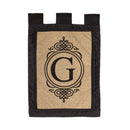 Garden Sub Burlap Monogram G Flag,14b2704g