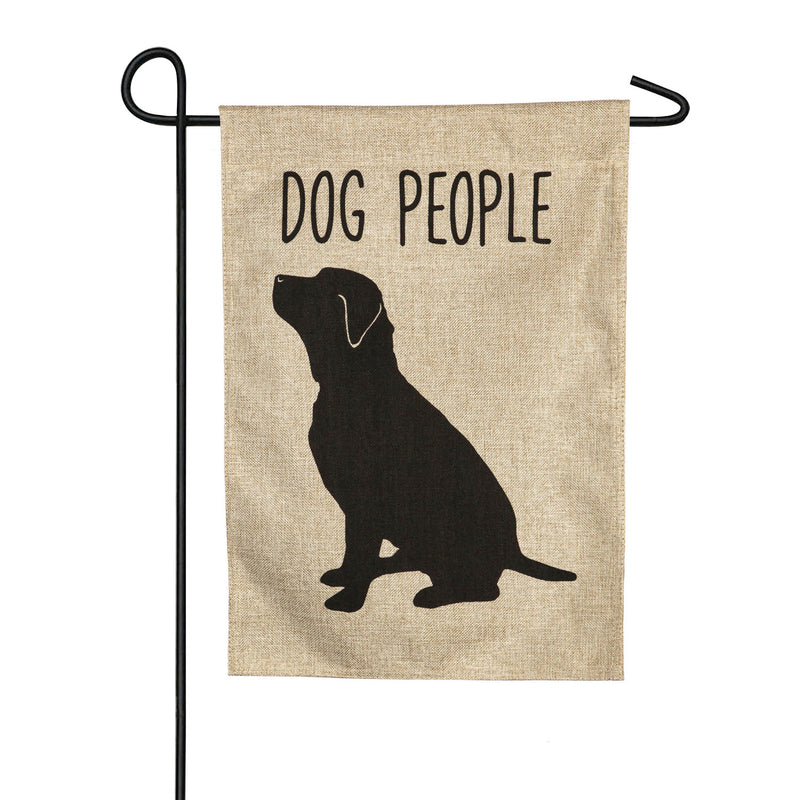 Evergreen Flag,Dog People Garden Burlap Flag,12.5x0.2x18 Inches