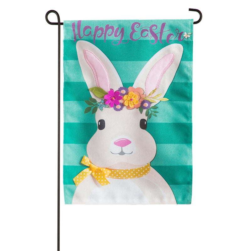 Evergreen Flag,Easter Bunny Garden Burlap Flag,0.2x12.5x18 Inches