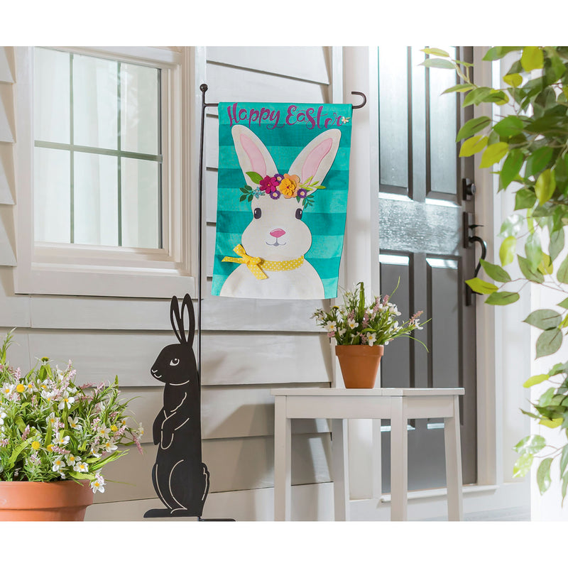 Evergreen Flag,Easter Bunny Garden Burlap Flag,0.2x12.5x18 Inches