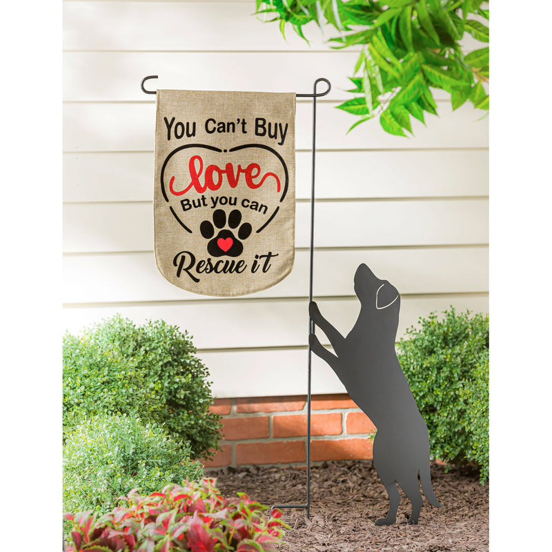 Evergreen Flag,You Can't Buy Love Garden Burlap Flag,12.5x0.2x18 Inches