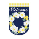 Daisy Wreath Garden Burlap Flag,14b9704