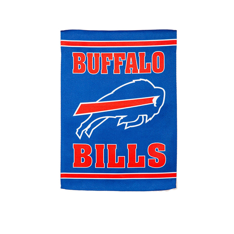 Evergreen Flag,Embossed Suede Flag, GDN Size, Buffalo Bills,12.5x0.2x18 Inches