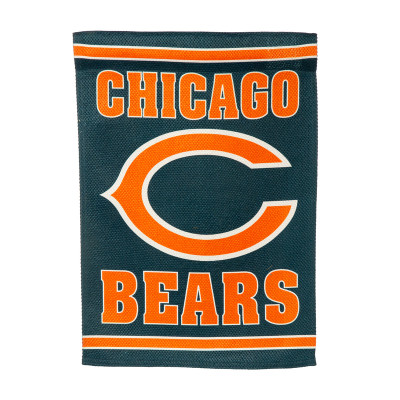 Evergreen Flag,Embossed Suede Flag, GDN Size, Chicago Bears,12.5x0.2x18 Inches