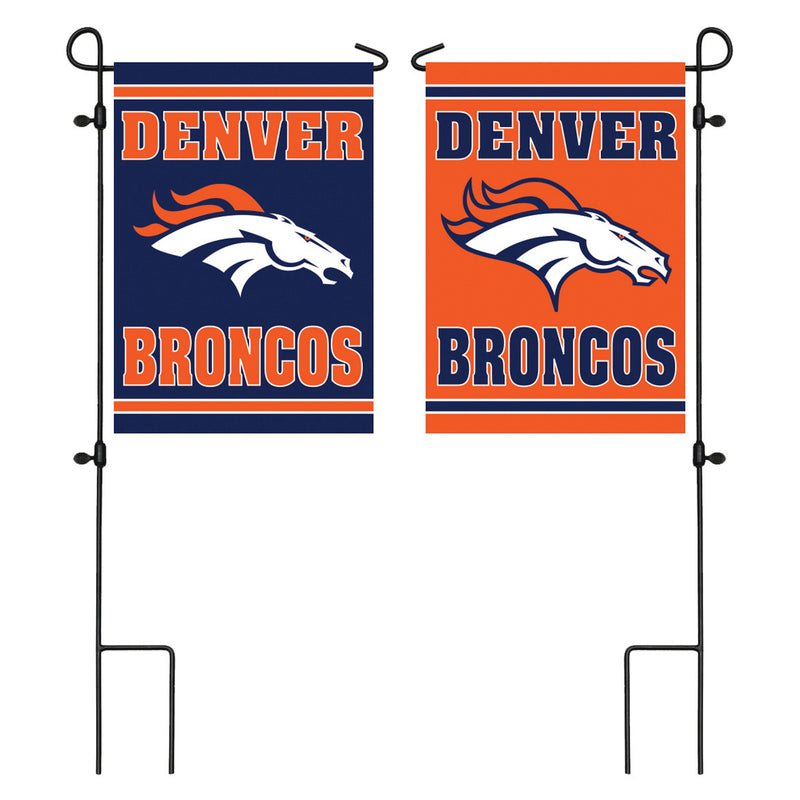Evergreen Flag,Embossed Suede Flag, GDN Size, Denver Broncos,12.5x0.2x18 Inches