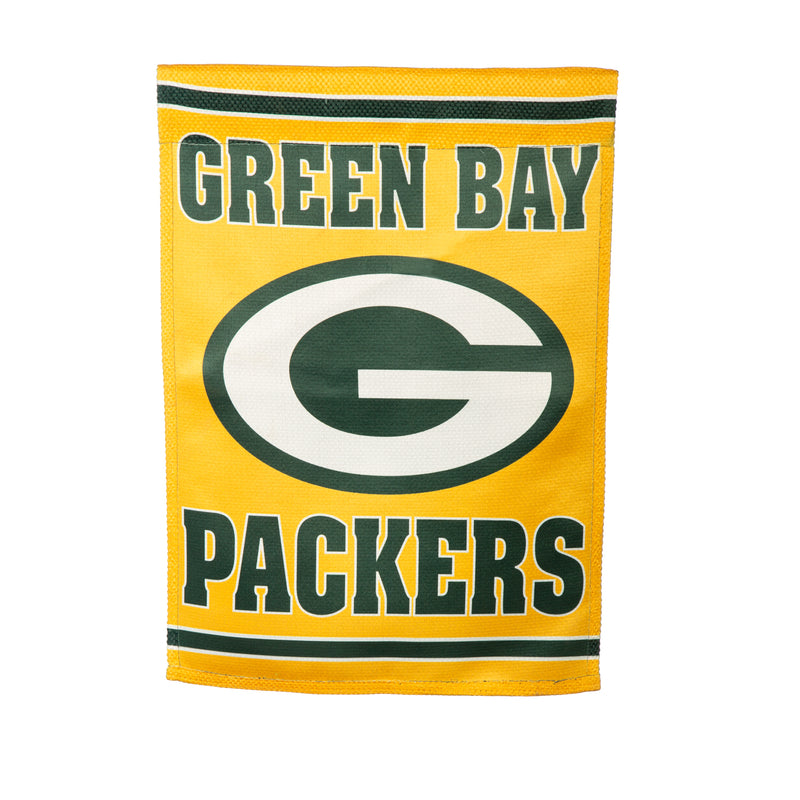 Evergreen Flag,Embossed Suede Flag, GDN Size, Green Bay Packers,12.5x0.2x18 Inches
