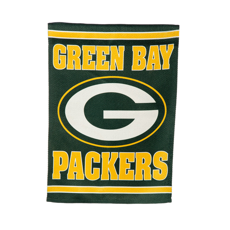 Evergreen Flag,Embossed Suede Flag, GDN Size, Green Bay Packers,12.5x0.2x18 Inches