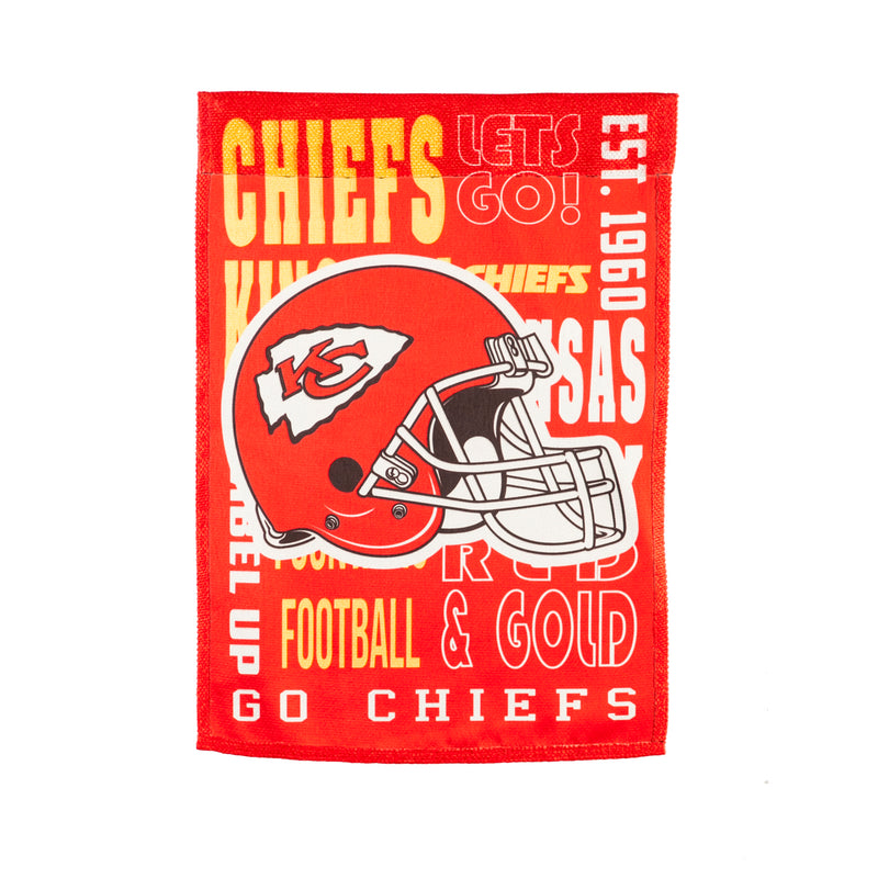 Evergreen Flag,Kansas City Chiefs, Fan Rules ES Gar,12.5x18x0.1 Inches