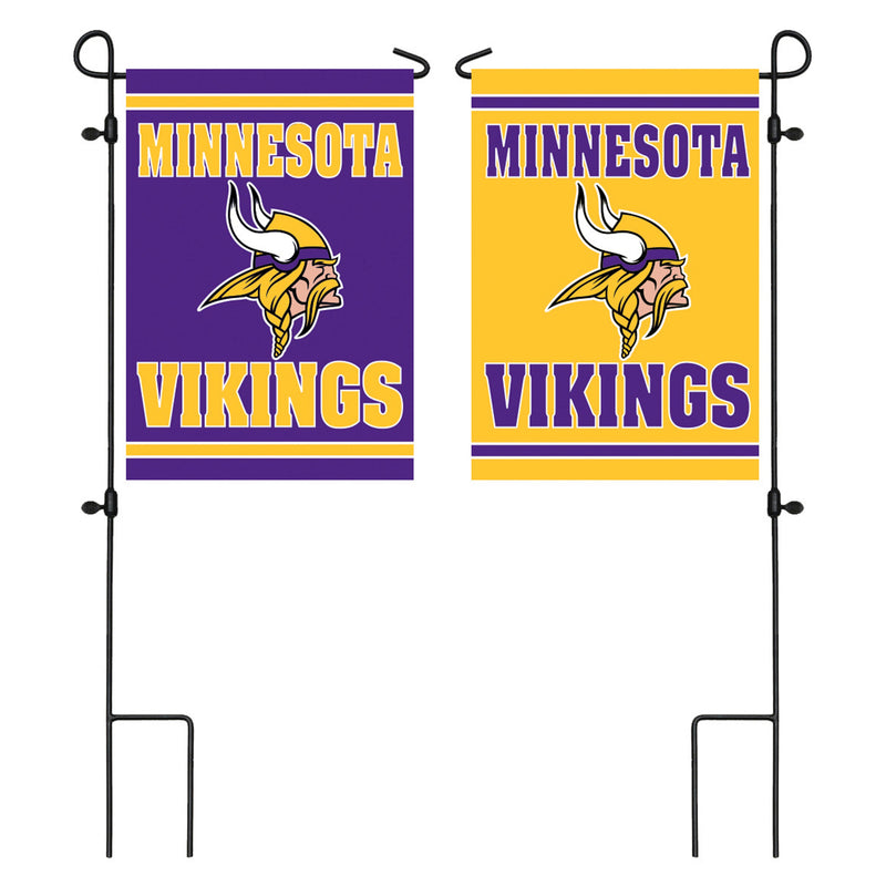 Evergreen Flag,Embossed Suede Flag, GDN Size, Minnesota Vikings,12.5x0.2x18 Inches